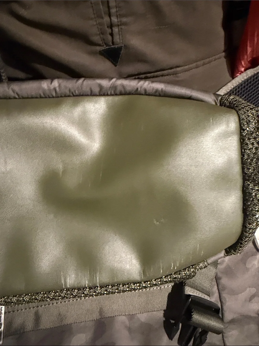 lululemon athletica Tan Roll-Top Backpack with Mesh Pockets